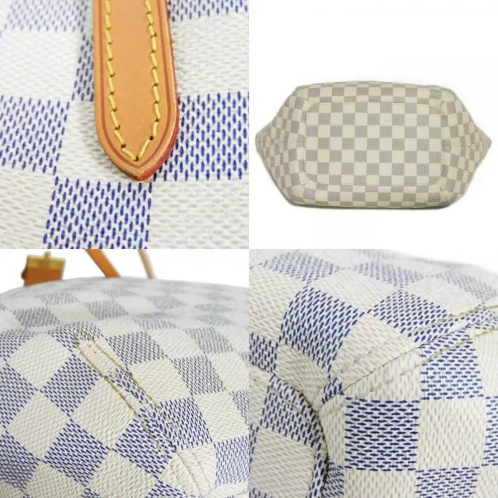 Louis Vuitton Salina PM Tote Bag Shoulder Bag Damier Azur Natural